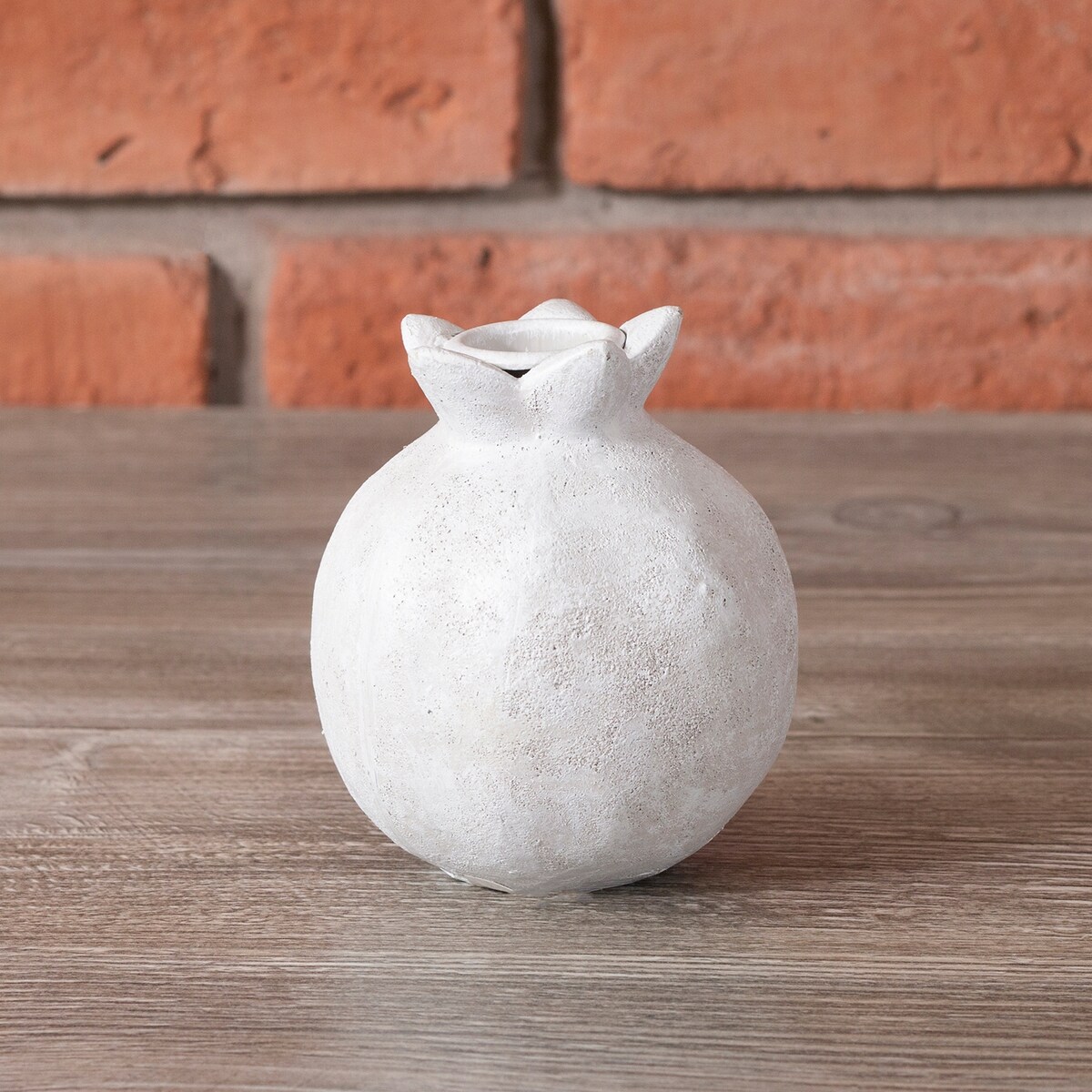 ŚWIECZNIK GRANAT ceramiczny BIAŁY śr. 7cm