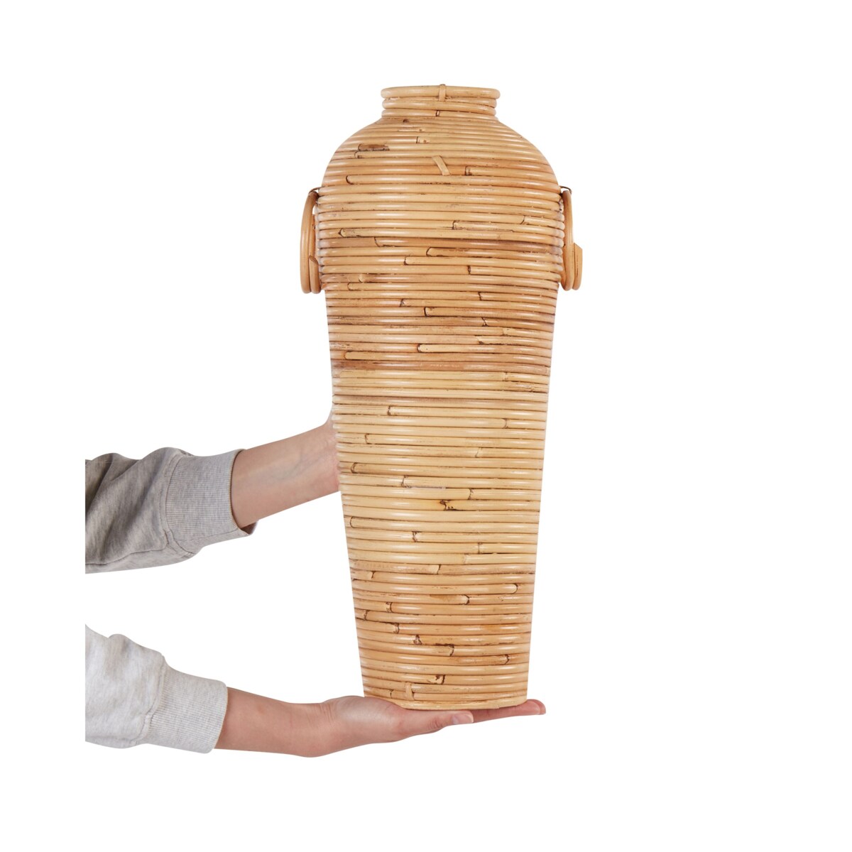 Rattan Wazon dekoracyjny 50 cm Naturalny ELATIA