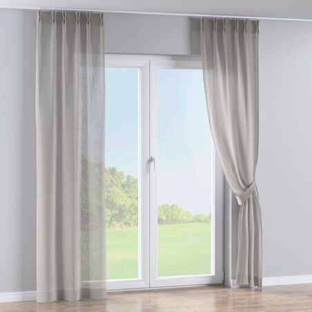 Zasłona na haczykach flex podwójnych 130x260 jasno beżowy