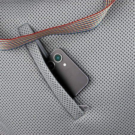 Torba sportowa na siłownię z kieszenią na buty, szara, zamek