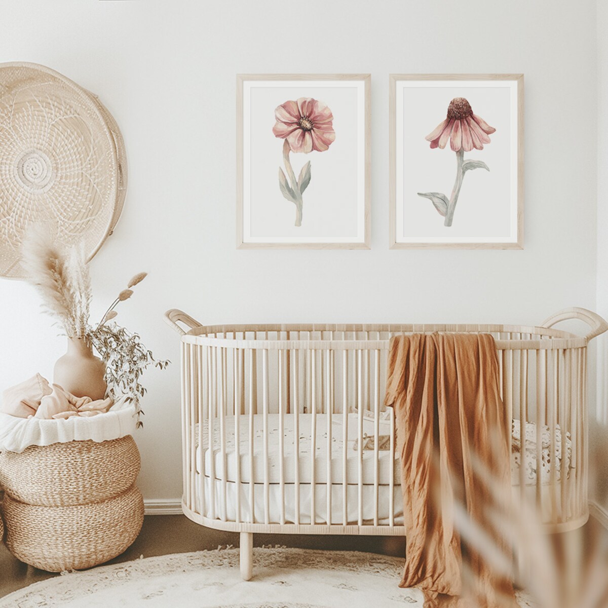 2 x plakat dla dzieci | kwiaty zestaw 1 30x40