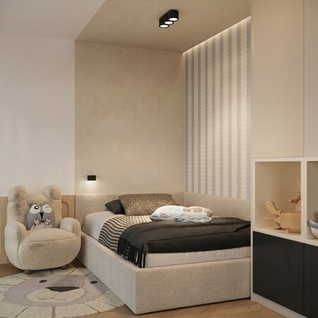 Kinkiet AURA czarny Gx53