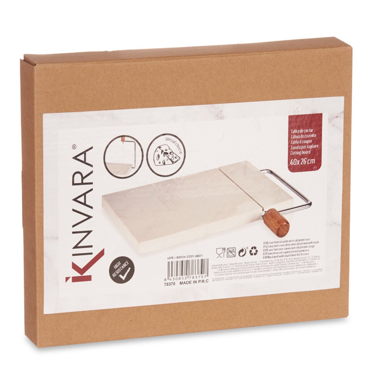 Marmurowa deska do krojenia sera z gilotyną AMO