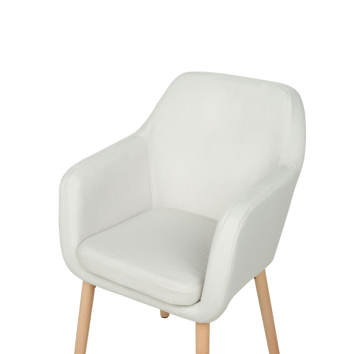 Krzesło do jadalni welurowe białe YORKVILLE II