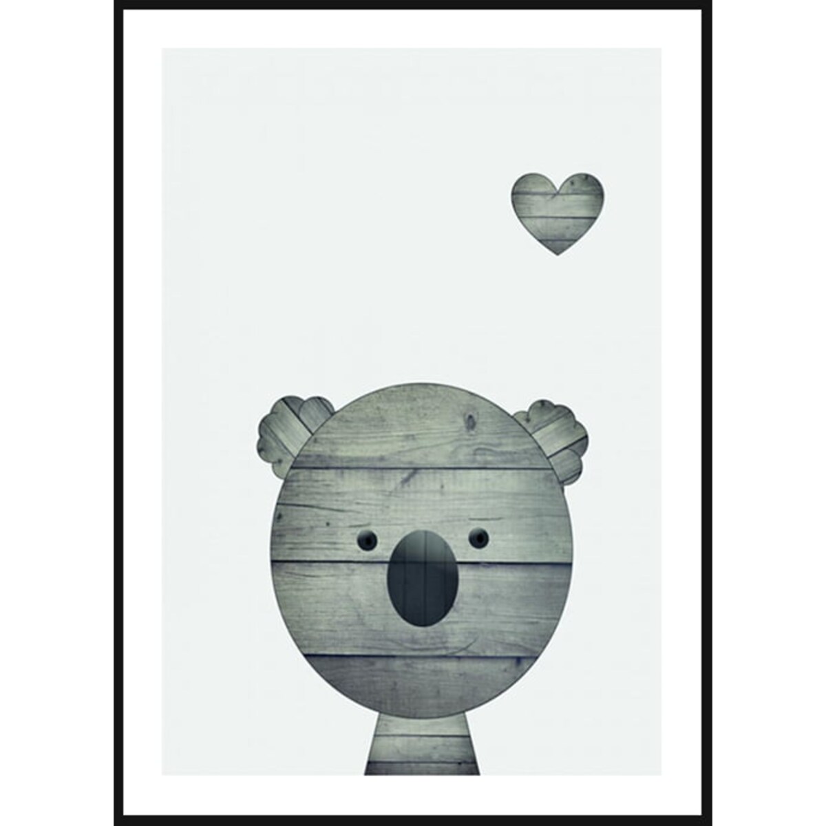 Poster Story, Plakat, Obraz - Drewniany Koala, wymiary 70 x 100 cm