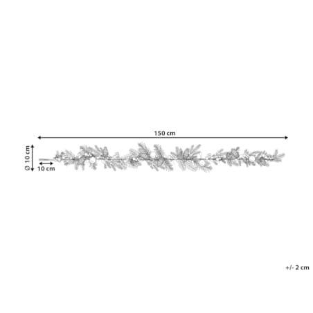 Świąteczna girlanda 150 cm zielona HUELVA