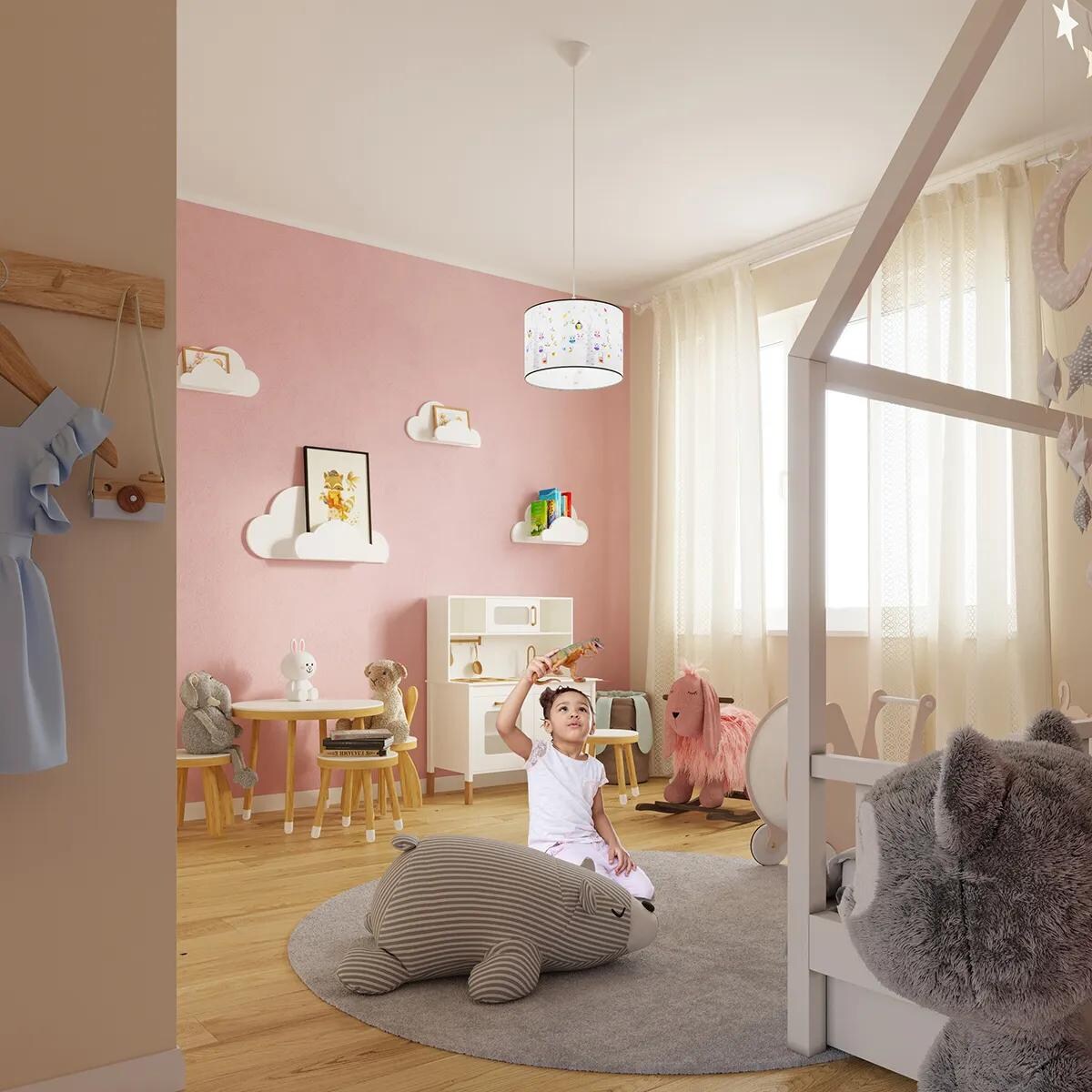 Lampa wisząca SOWY 40 biała