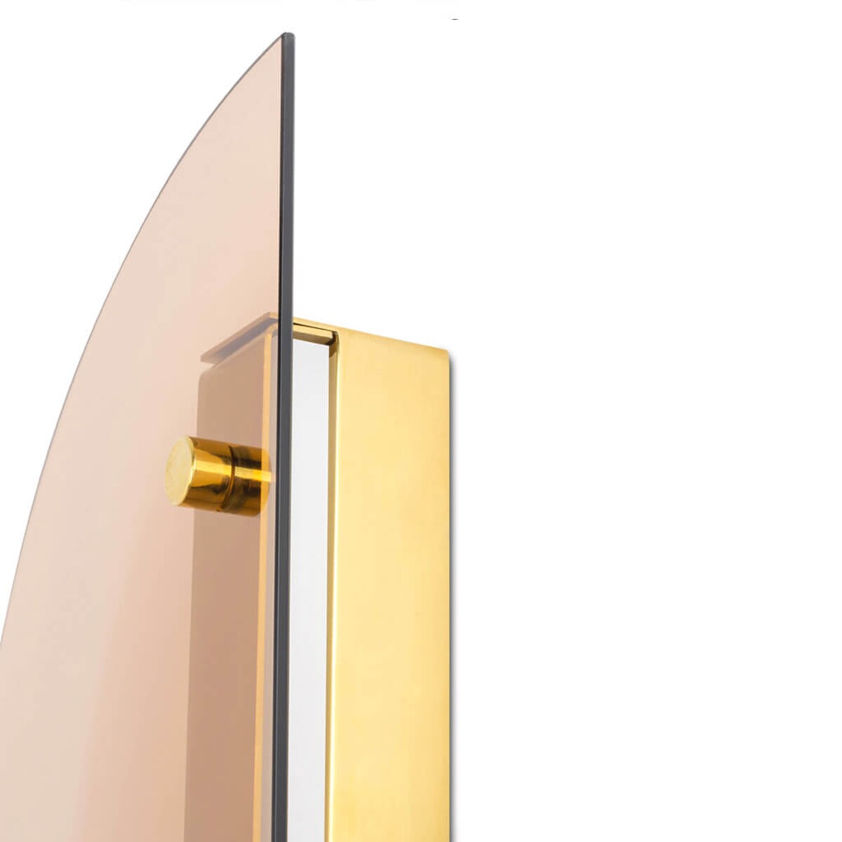 Szklana lampa ścienna Vitral MSE010400191 Moosee LED 5W 3000K Art. Deco złota