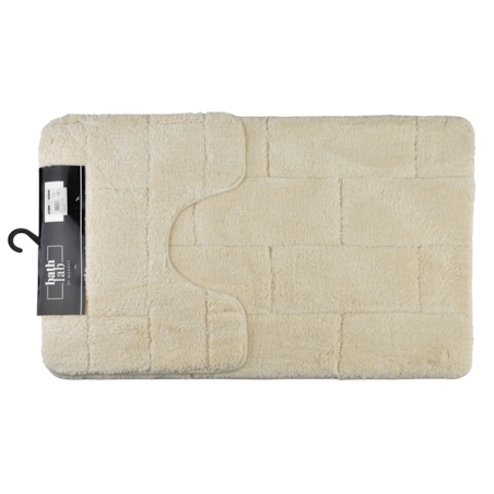 ZAC Komplet 2 Dywaników Łazienkowych 50x40/50x80cm kremowy