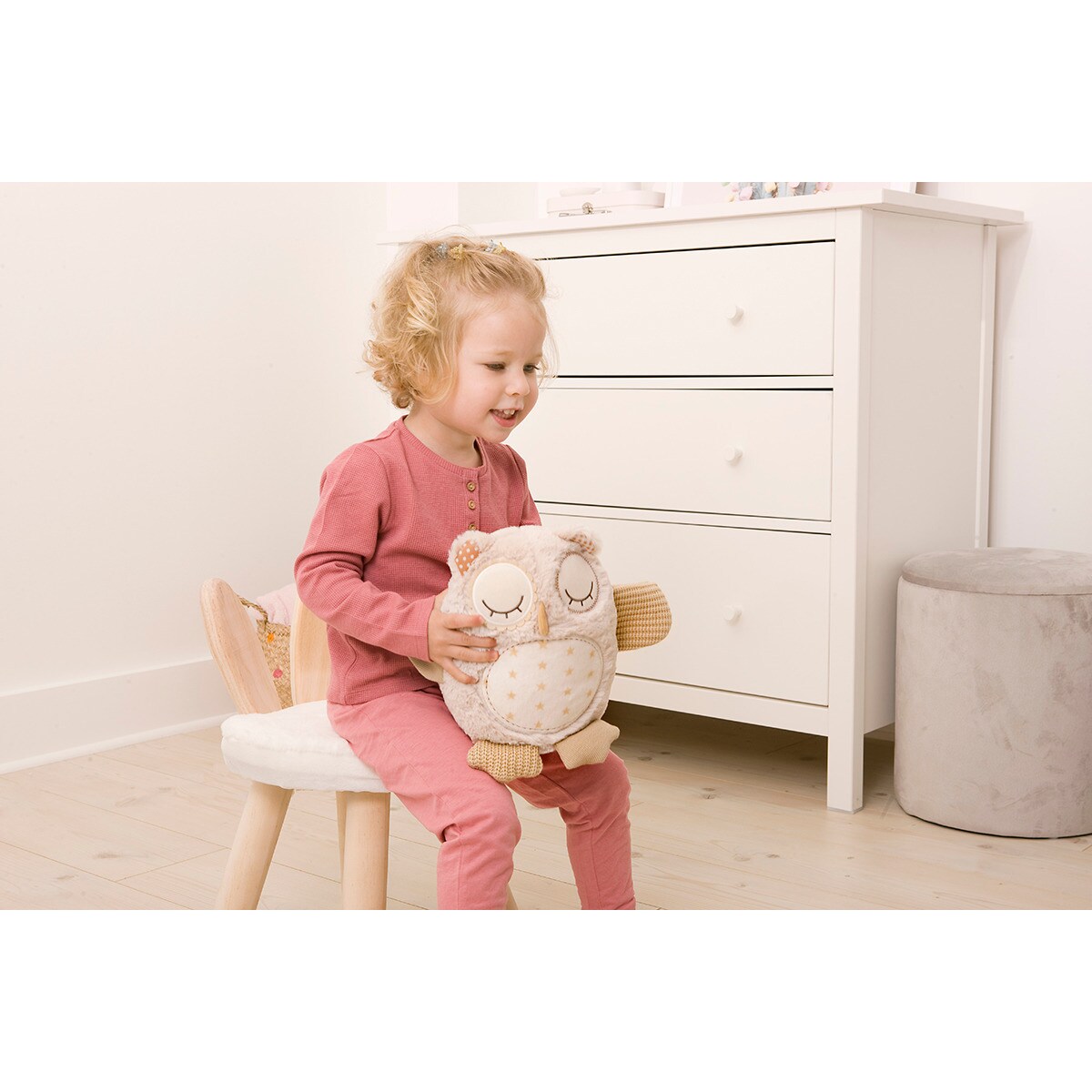 Szumiąca sowa z czujnikiem dźwięku i pozytywką - Cloud b® Nighty Night Owl Smart Sensor™