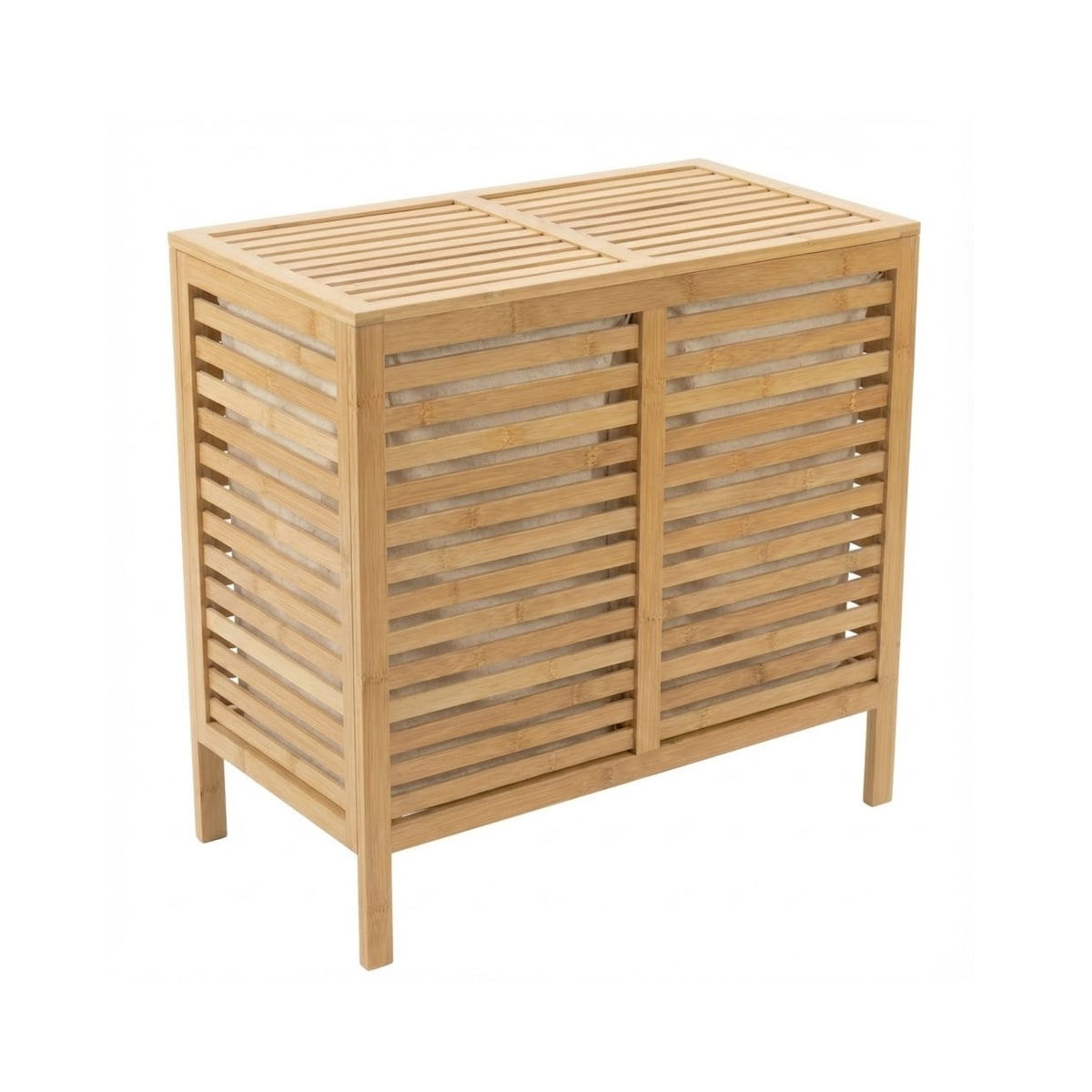 Podwójny kosz na pranie, bambusowy MOA, 90 l