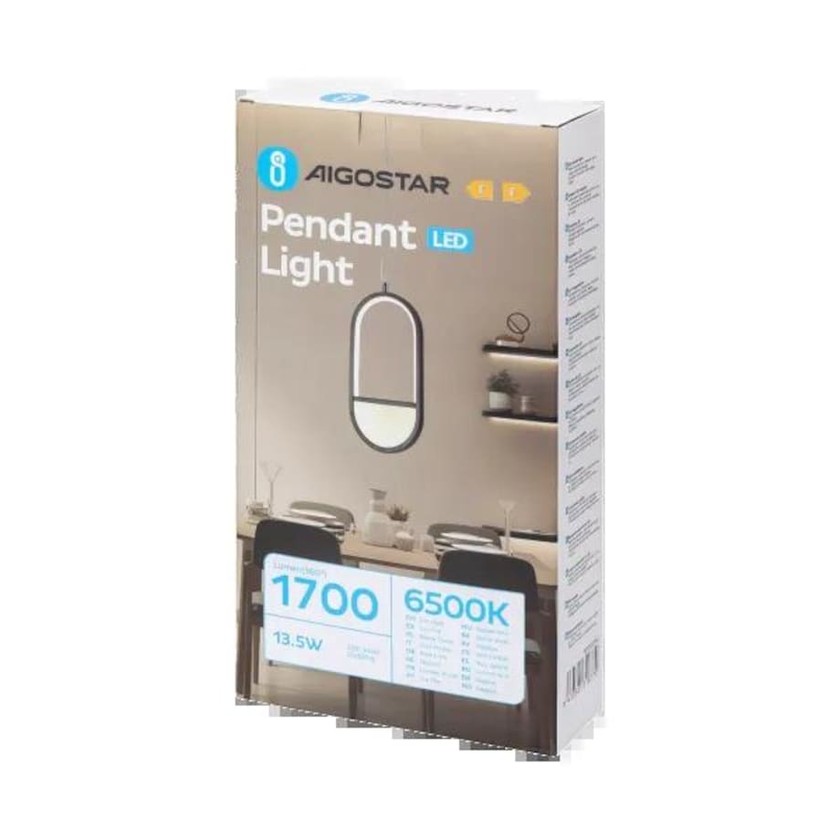 aluminiowa lampa wisząca 13.5w 2700k 120cm