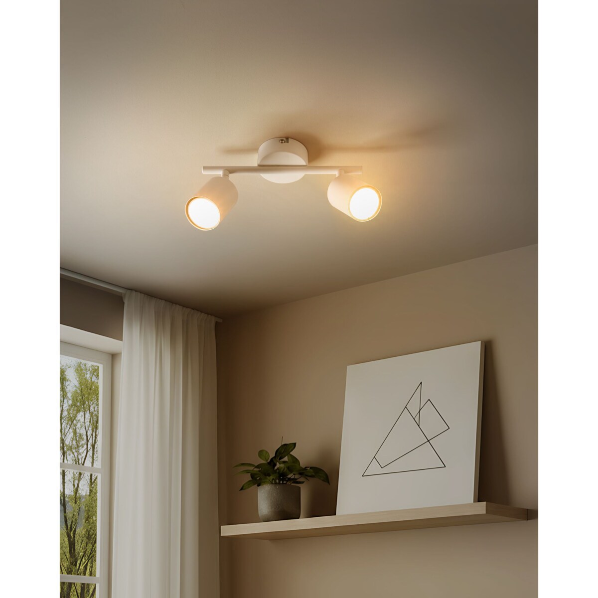 Lampa spot 2-punktowa NYANDO Metal Biały