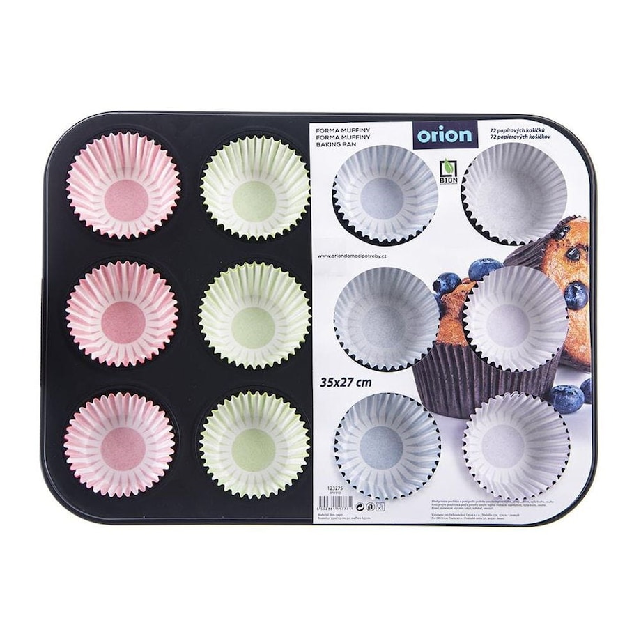 Forma do pieczenia muffinek na muffinki foremki papilotki 12 szt