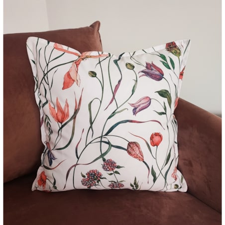 Dekoracyjna poszewka bawełniana w kwiaty