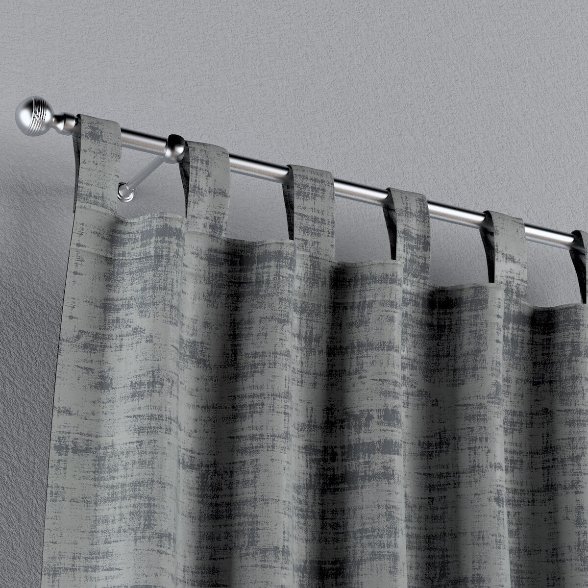 Zasłona na szelkach 1 szt. 130x260 szary beton