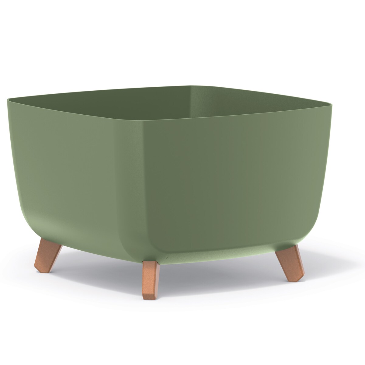 Doniczka Donica Ogrodowa 39 Cm Na Nóżkach Dekoracyjna Zielony