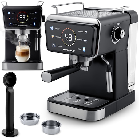 Ekspres do kawy ciśnieniowy kolbowy ze spieniaczem 377100 Berdsen