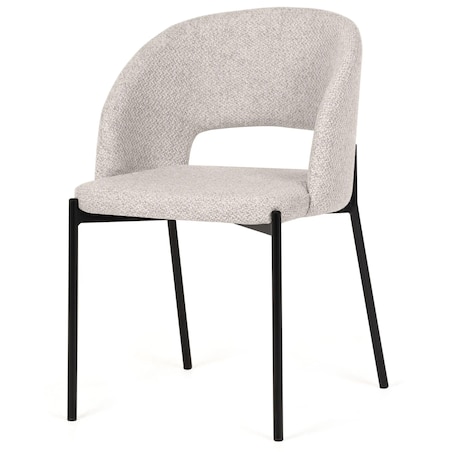 Krzesło tapicerowane beżowe Cort