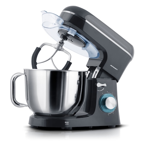 Robot kuchenny planetarny mikser Berdsen 1400W 3w1 6l czarno-srebrny 375600