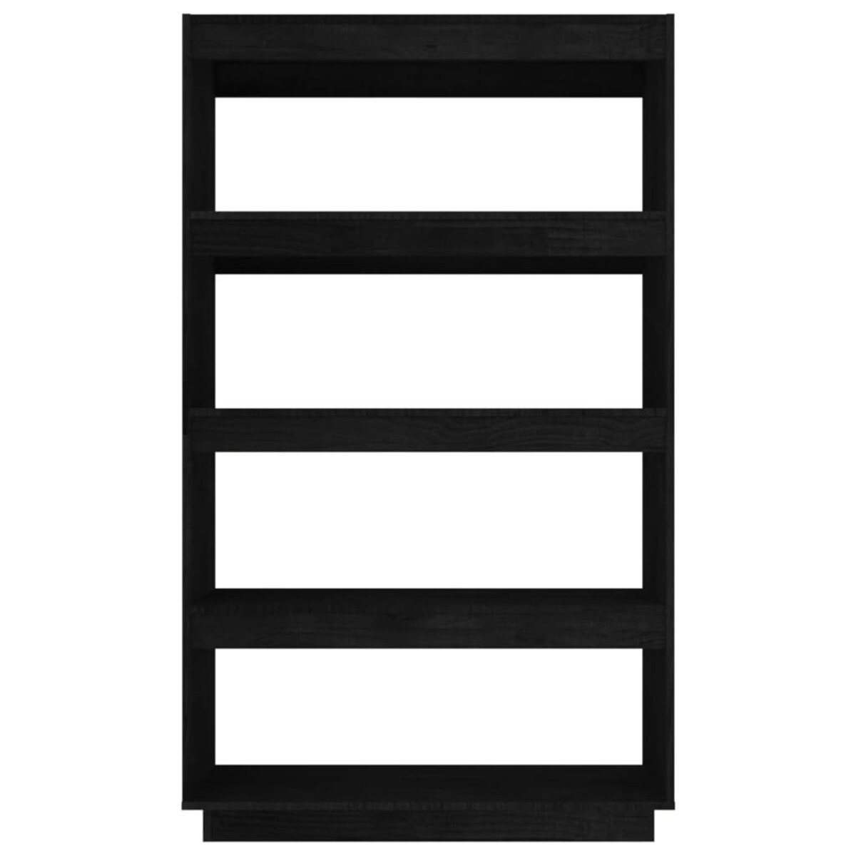 vidaXL Regał/przegroda, czarny, 80x35x135 cm, drewno sosnowe