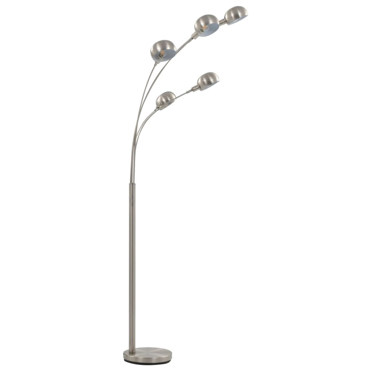 vidaXL Lampa stojąca, 200 cm, 5 x E14, srebrna