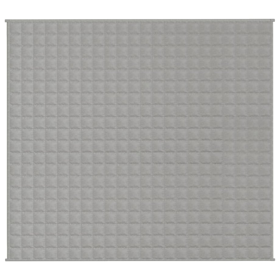 vidaXL Koc obciążeniowy, szary, 200x220 cm, 13 kg, tkanina