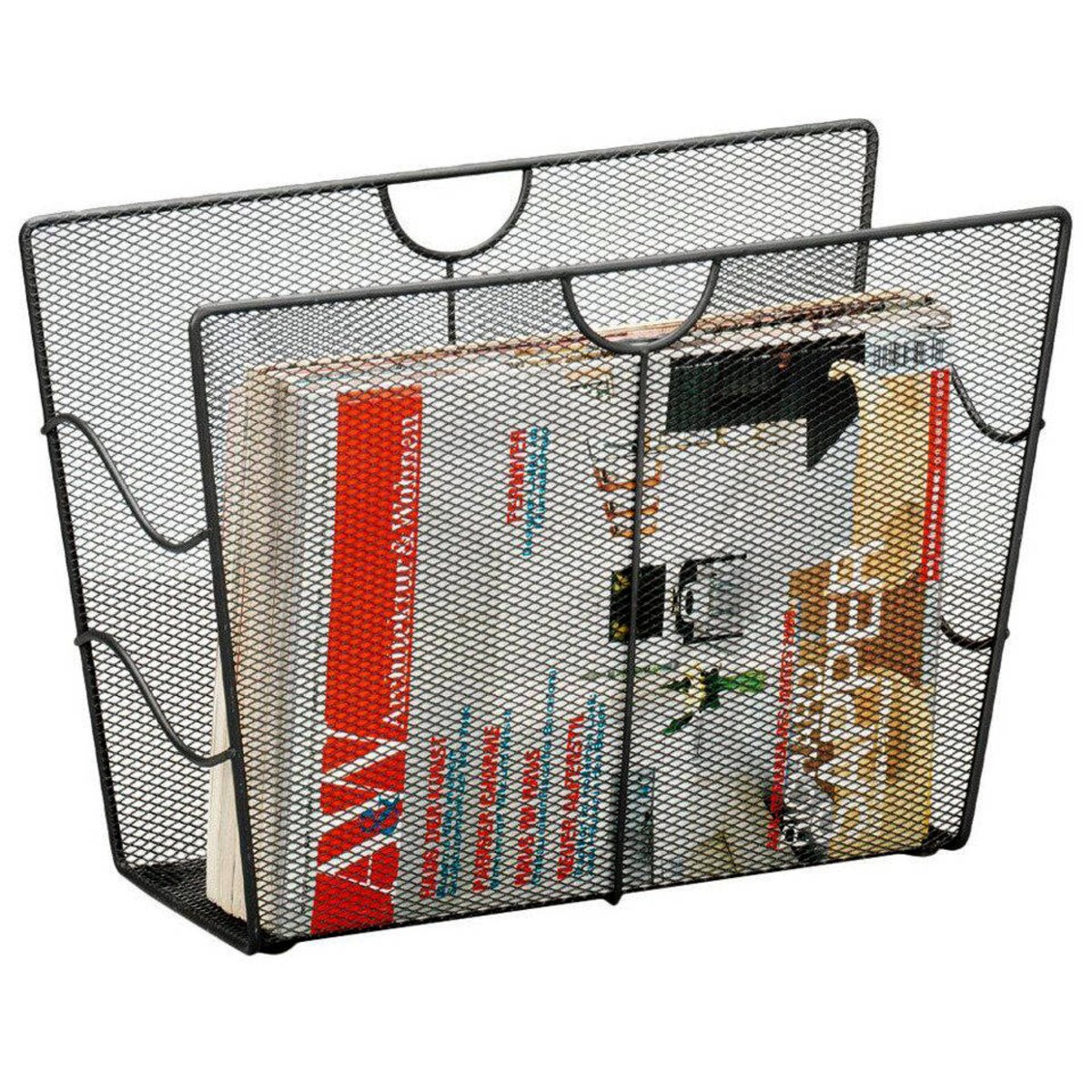 Metalowy gazetnik, kosz na gazety, ZELLER