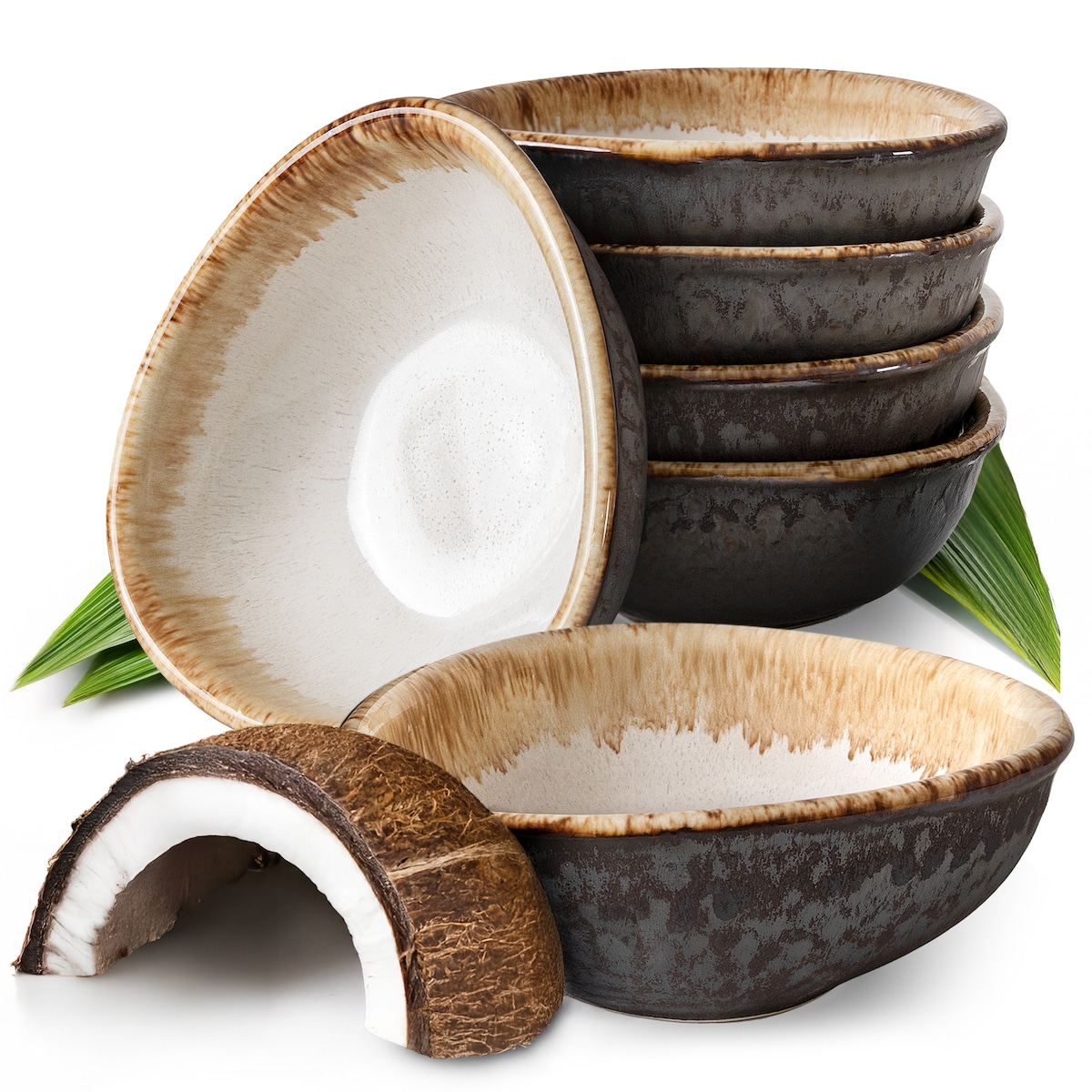 Konsimo PRIMA Miska 6 szt., jasnobeżowy