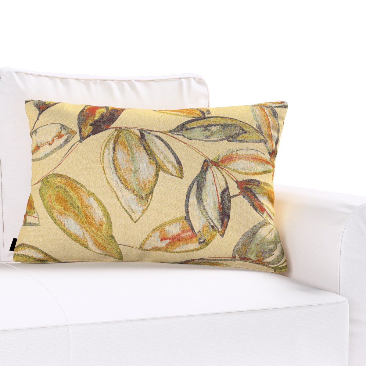 Poszewka Kinga na poduszkę prostokątną 47x28 kolorowe liście