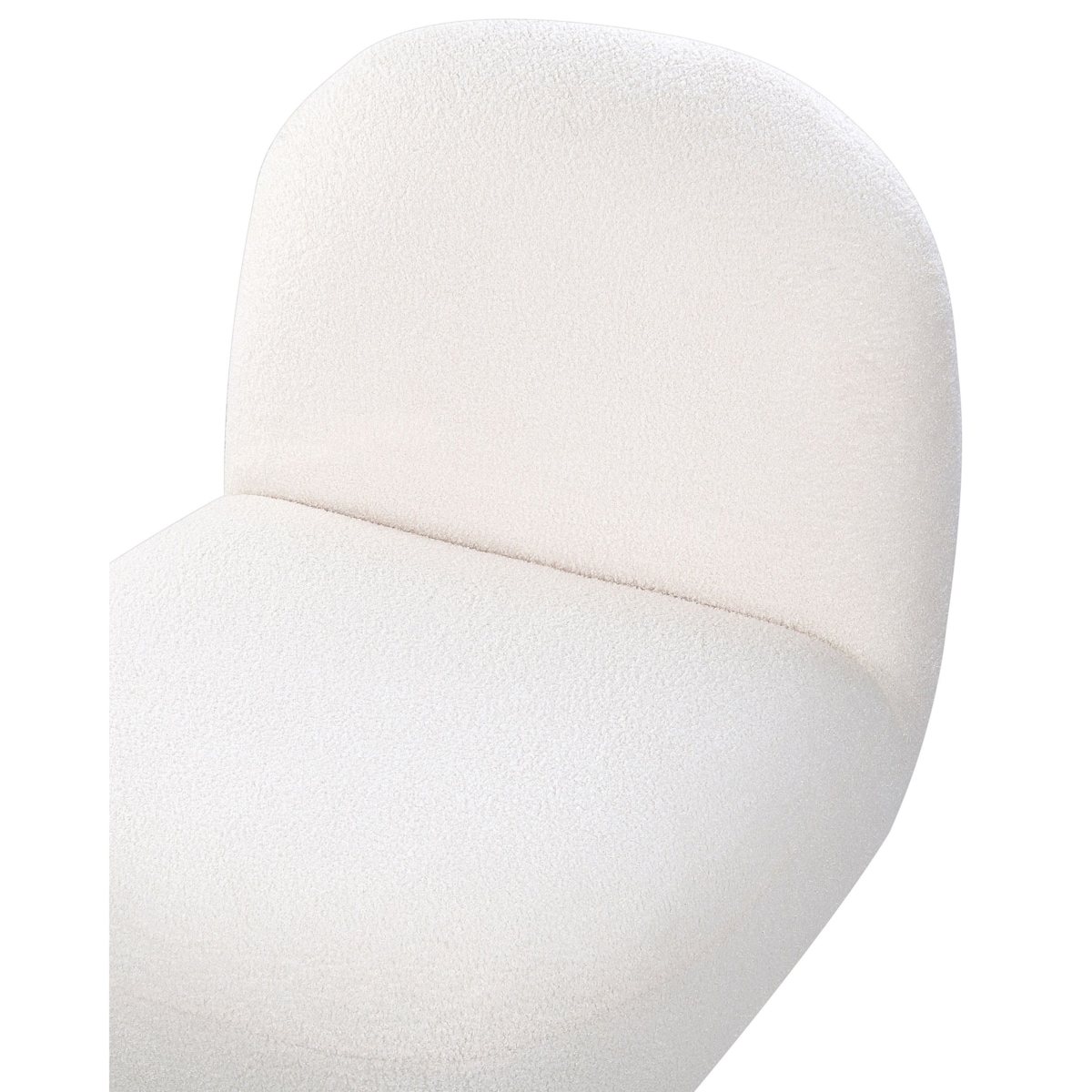 Fotel boucle biały LOVIISA