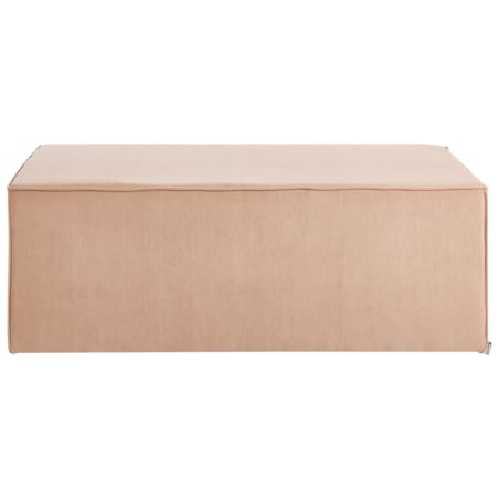 Puf sztruksowy beżowy VINITA