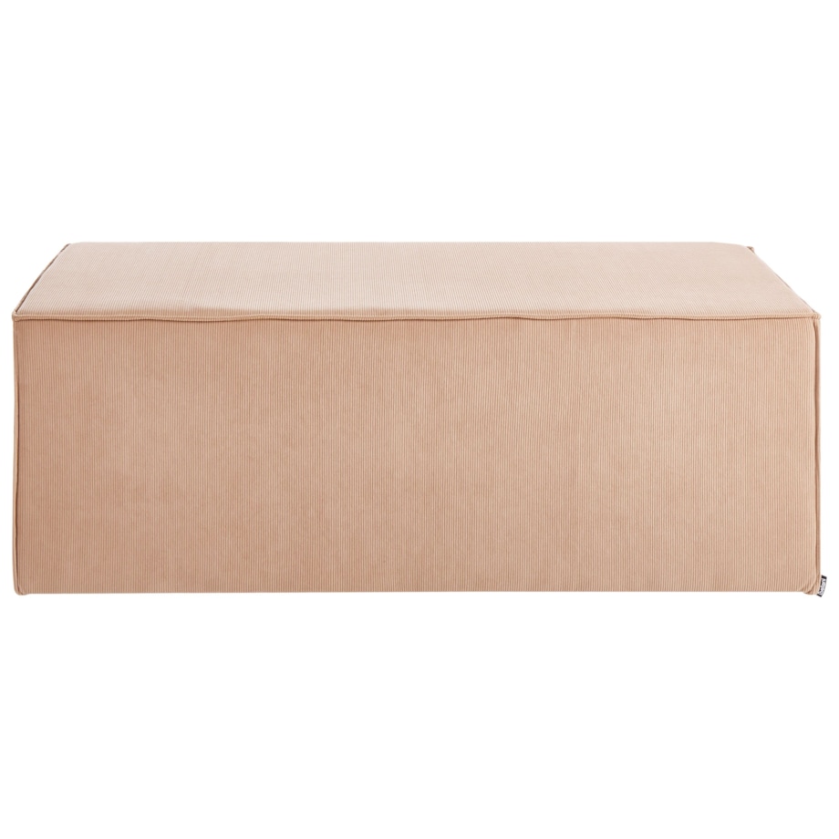 Puf sztruksowy beżowy VINITA