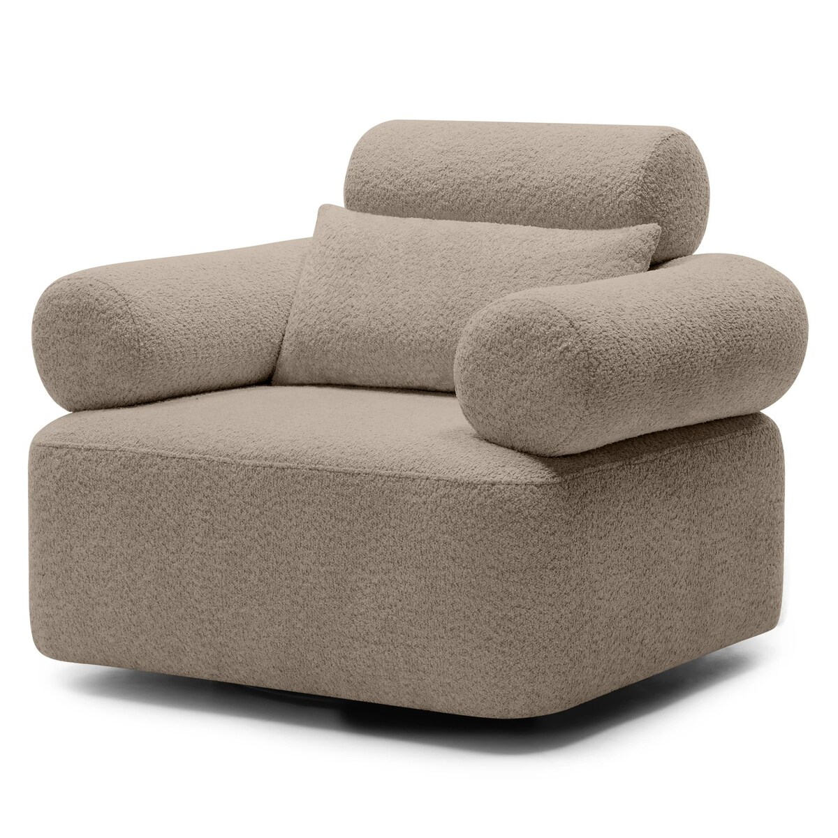 Fotel obrotowy 78x97x80 cm MOGEN jasnobrązowy