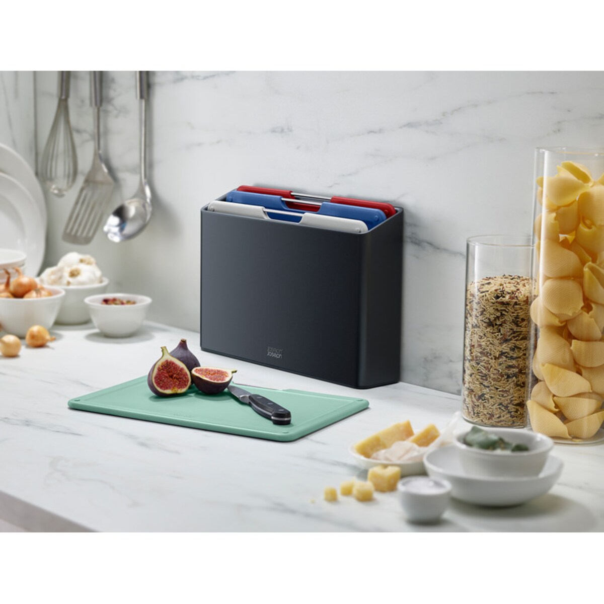 Zestaw 4 desek M szary Folio, 22 x 31.8 x 7.5 cm, Joseph Joseph