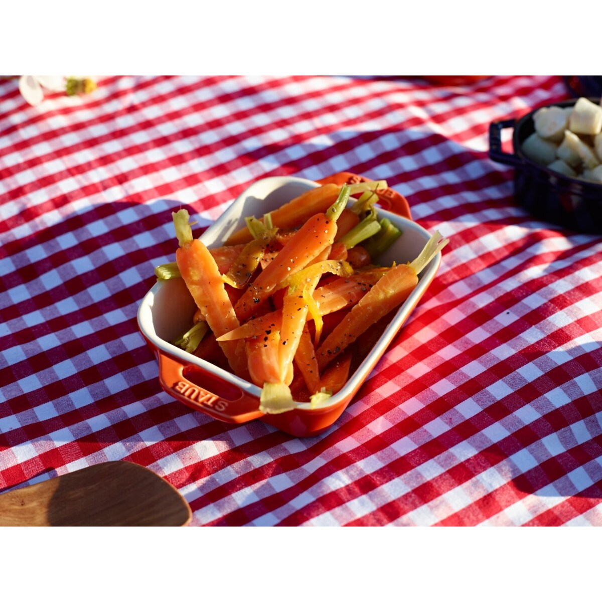 Prostokątny półmisek ceramiczny Staub - 1.1 ltr, Pomarańczowy