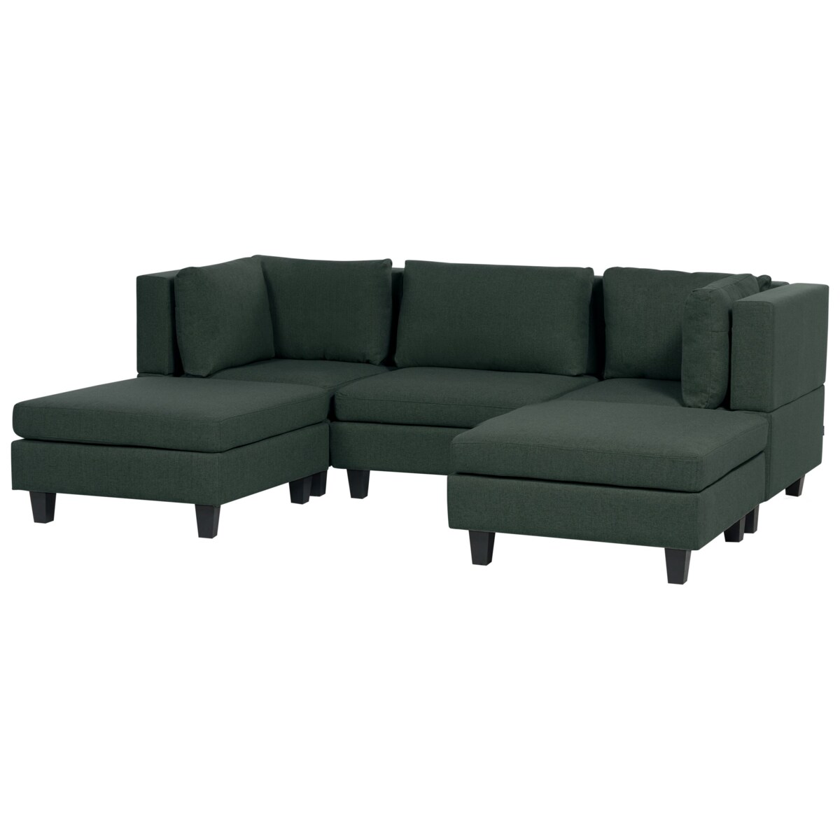 Sofa modułowa 5-osobowa ciemnozielona UNSTAD