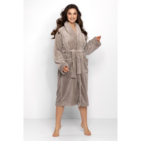 Szlafrok One And Only Long Beige Beige, S