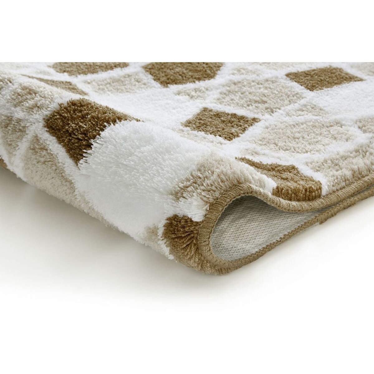 Kleine Wolke Sintra Dywanik łazienkowy mozaika 70x120 cm macadamia beż brąz