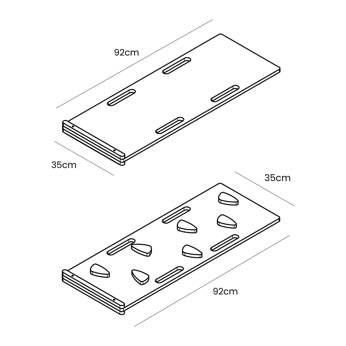 Small Dream Rocker Białe Drewno & Zjeżdżalnia & Drabinka z Beżową Poduszką