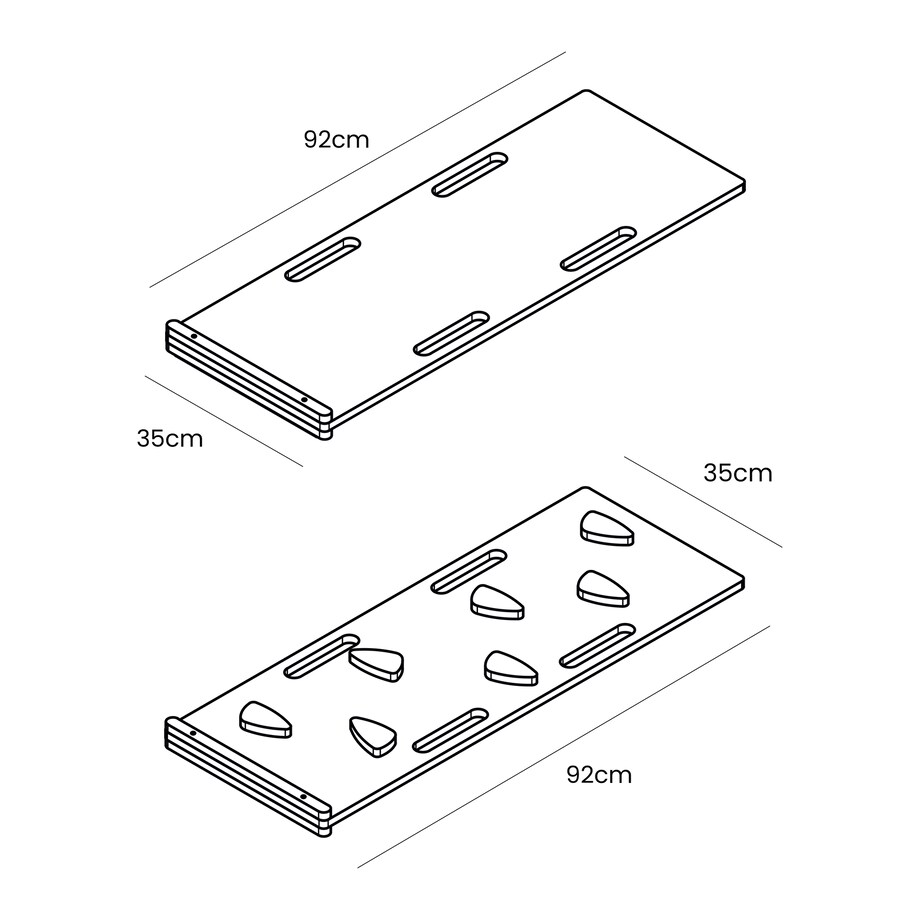 Small Dream Rocker Białe Drewno & Zjeżdżalnia & Drabinka z Beżową Poduszką