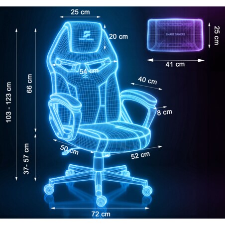 Fotel gamingowy obrotowy dla gracza Sofotel Furon czarny