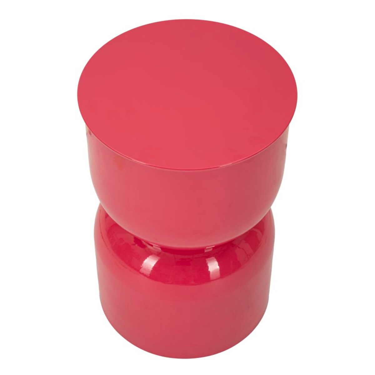 Stolik pomocniczy OYI, metalowy, fuksja, Ø 31x46 cm