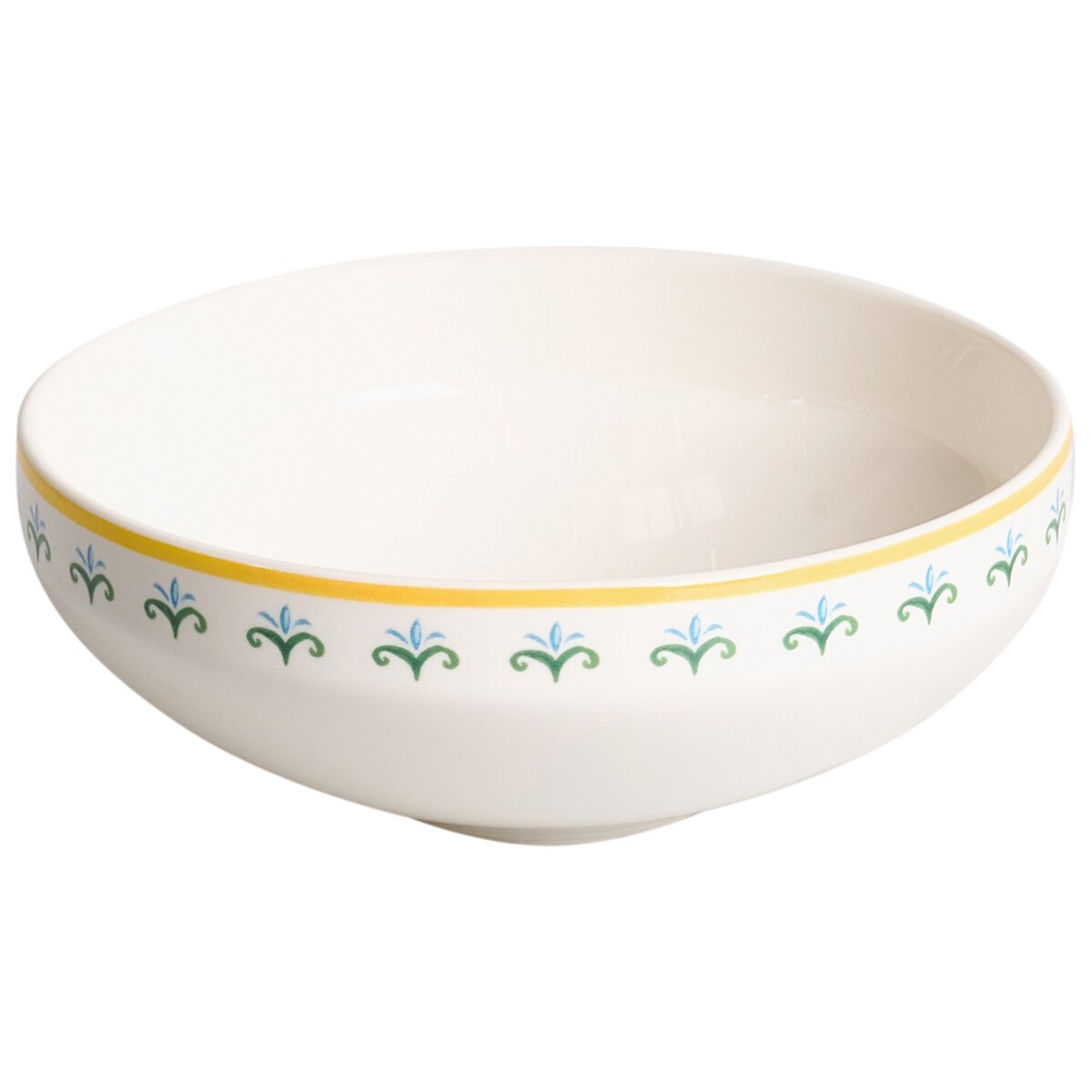 Zastawa stołowa 24-częściowa TARRAGON Porcelana Biały/ zielony