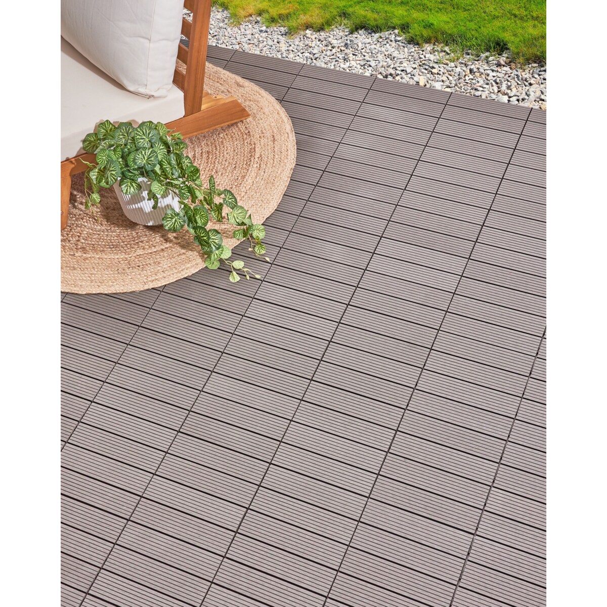 Płytki tarasowe ATELETA Kompozyt WPC Szary