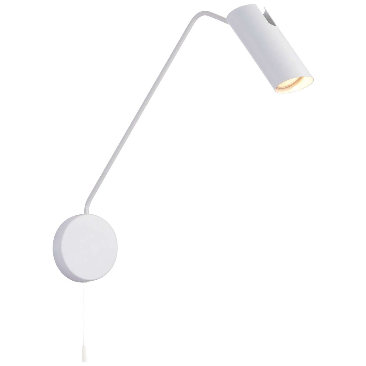 Kinkiet LAMPA ścienna FUTURO LP-17001/1WL WH Light prestige reflektorowa OPRAWA tuba na wysięgniku biała