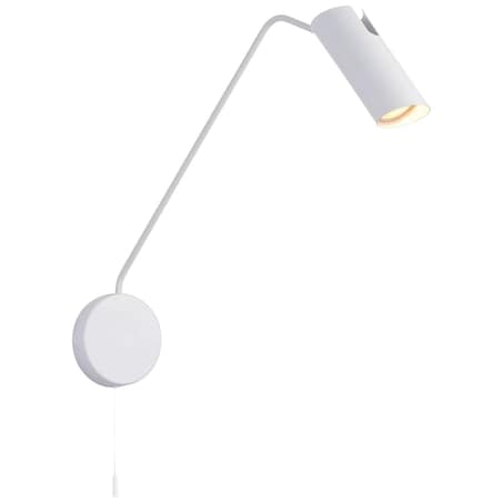Kinkiet LAMPA ścienna FUTURO LP-17001/1WL WH Light prestige reflektorowa OPRAWA tuba na wysięgniku biała