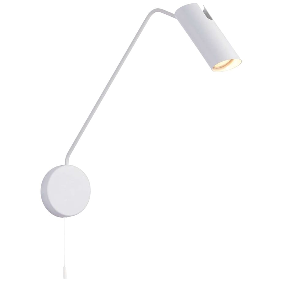 Kinkiet LAMPA ścienna FUTURO LP-17001/1WL WH Light prestige reflektorowa OPRAWA tuba na wysięgniku biała