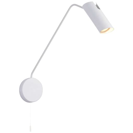 Kinkiet LAMPA ścienna FUTURO LP-17001/1WL WH Light prestige reflektorowa OPRAWA tuba na wysięgniku biała