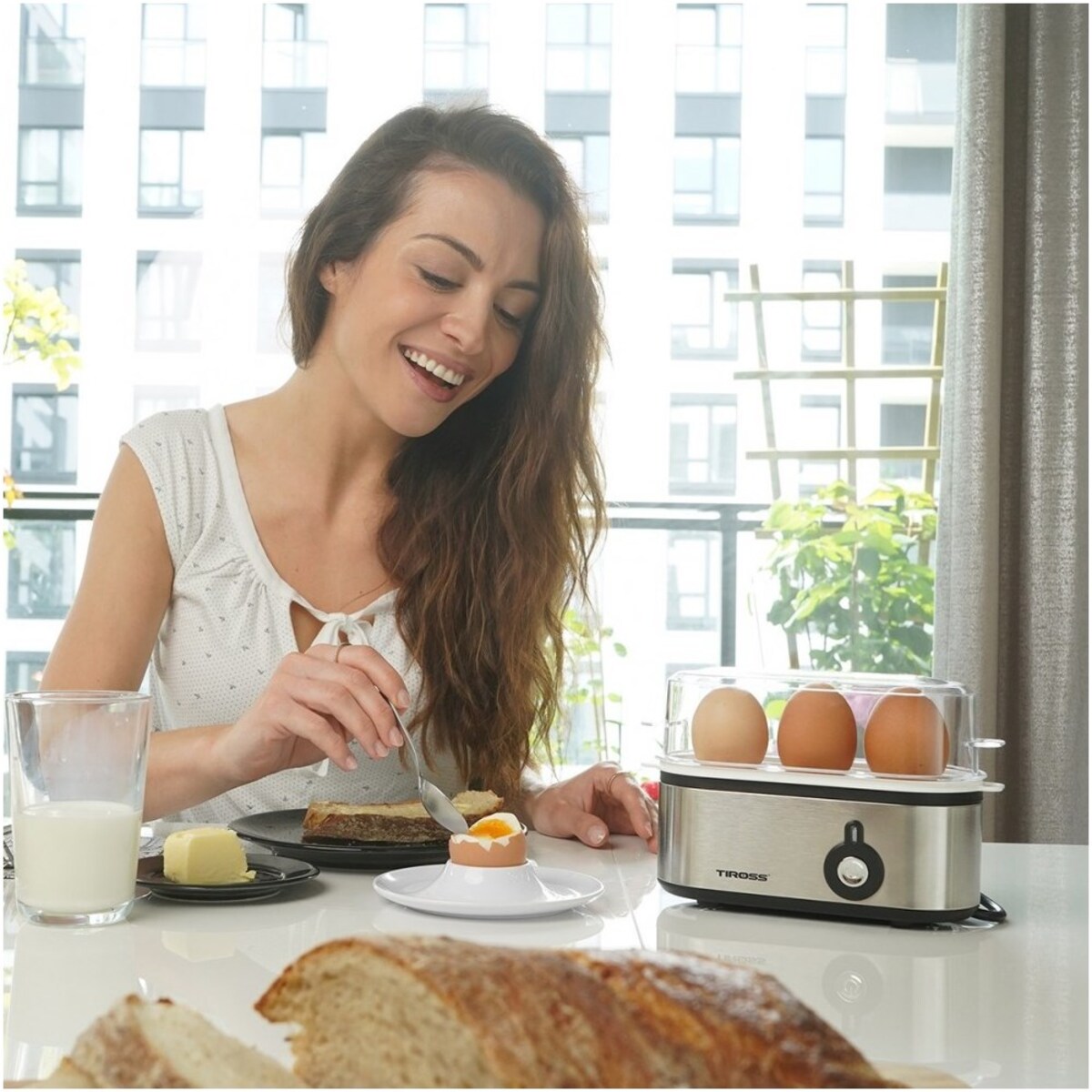 Tiross urządzenie do gotowania jajek 210W TS2300